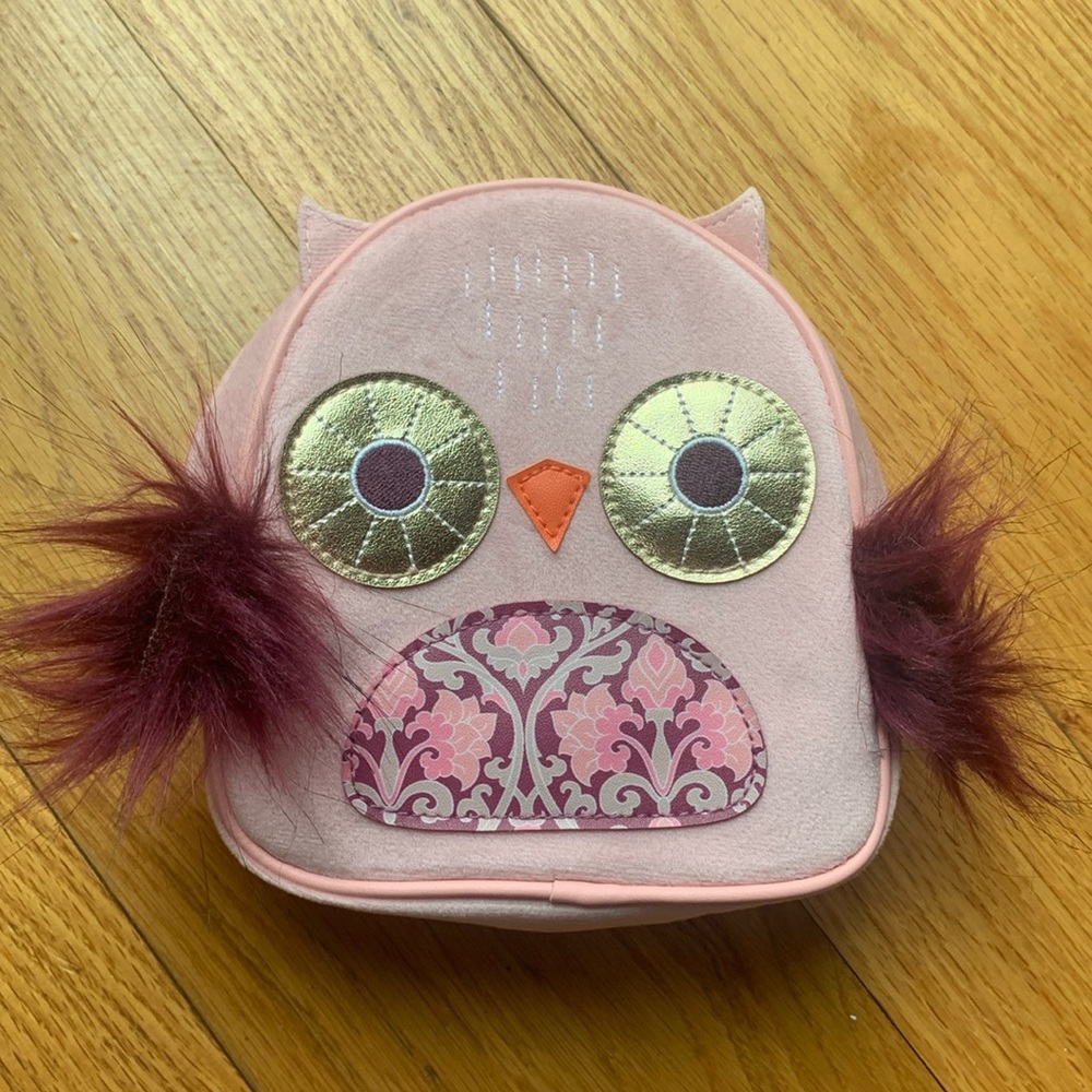 Bath and Body Works cosmetic owl bag